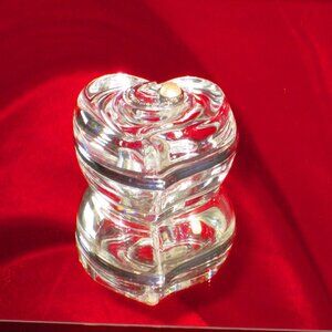 Lenox Crystal Heart Shaped Jewelry Box